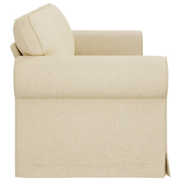 Soffa Kräm 245 x 82 x 80 cm tyg