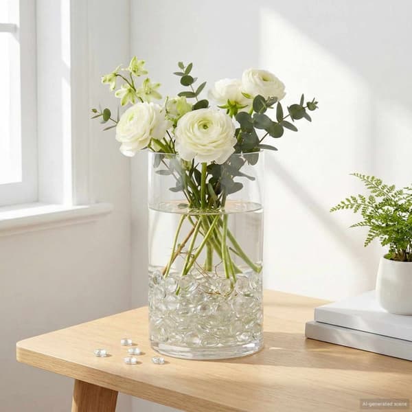 Glasnugget 17-19 mm Transparent Glas