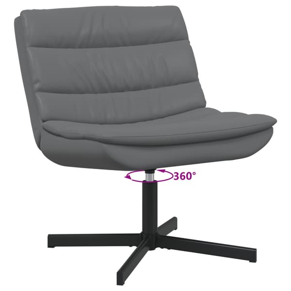 Skrivstol Grå 63 x 75 x 76 cm PU