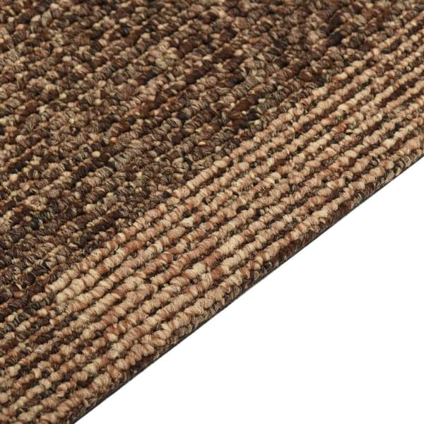 Golvmatta 20 pcs Brun 50 x 50 cm PP