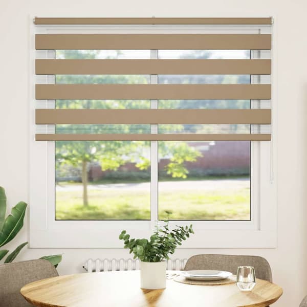 Rullgardin zebra 140x150 cm tyg bredd 135,9 cm polyester