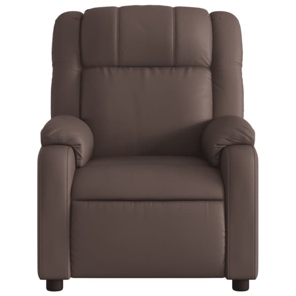 Reclinerfåtölj brun konstläder