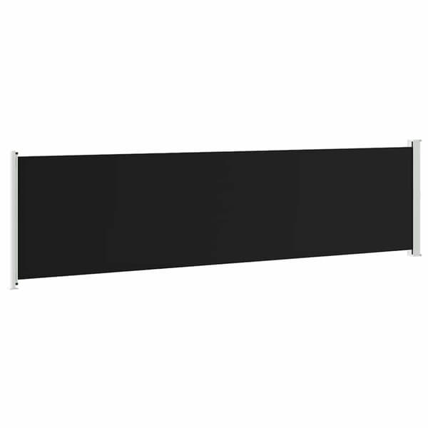 Infällbar sidomarkis 600x160 cm svart
