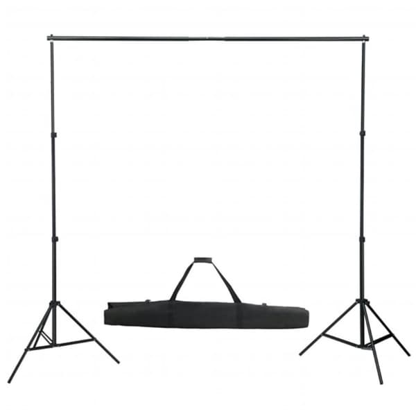 Fotostudio med lampor och bakgrund