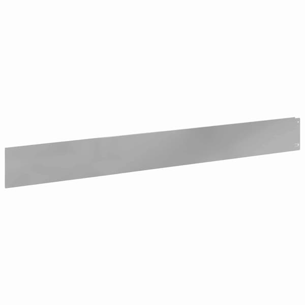 Kant för gräsmatta 10 pcs 100 x 12 cm Stål Silver