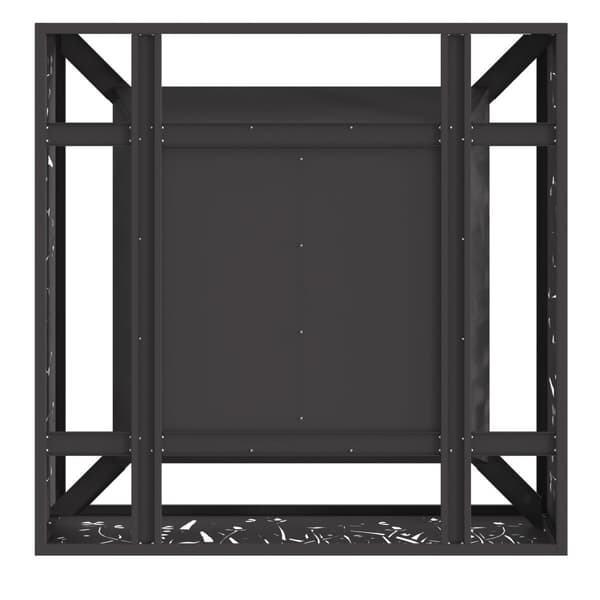 Eldstad Svart 80 x 80 x 30 cm Stål