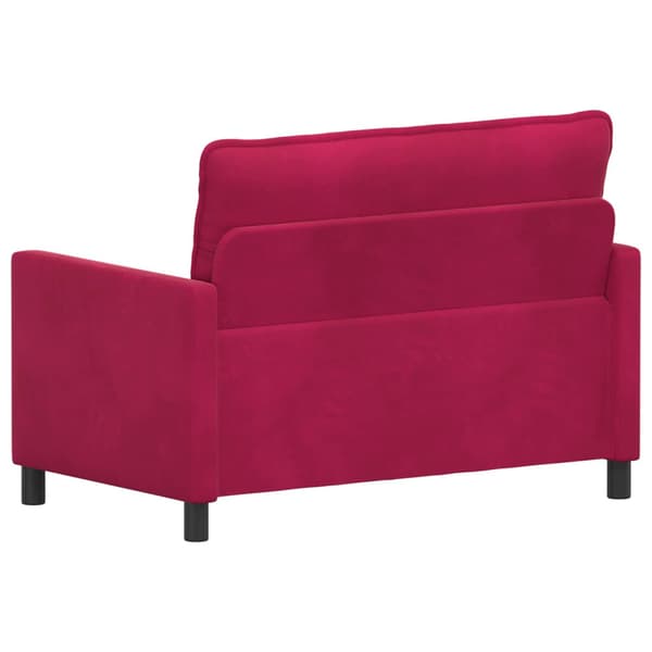 Soffa Vinröd 126 x 81 x 87,5 cm Sammet