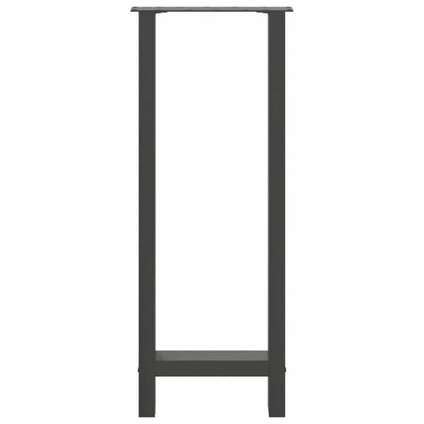 Barbordsben antracit 2 st 40x(100-101) cm stål