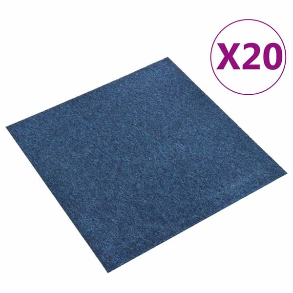 Matta 20 pcs Mörkblå 50 x 50 cm 100% Polypropen
