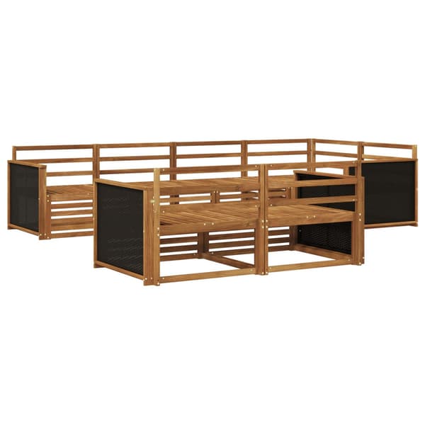 Utomhussoffset 7 pcs Naturlig