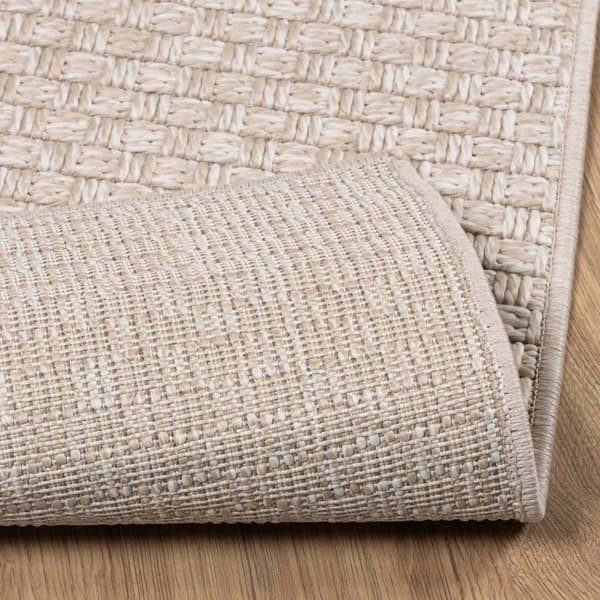 Områdesmattor Rektangulär FARO Kräm 150 x 80 cm Polyester