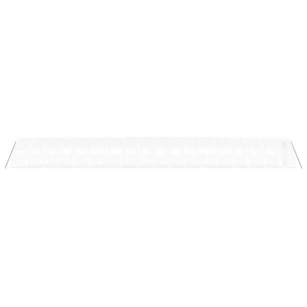 Växthus med stålram vit 72 m² 18x4x2 m