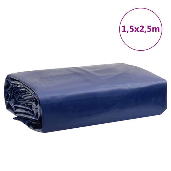 Presenning blå 1,5x2,5 m 650 g/m²