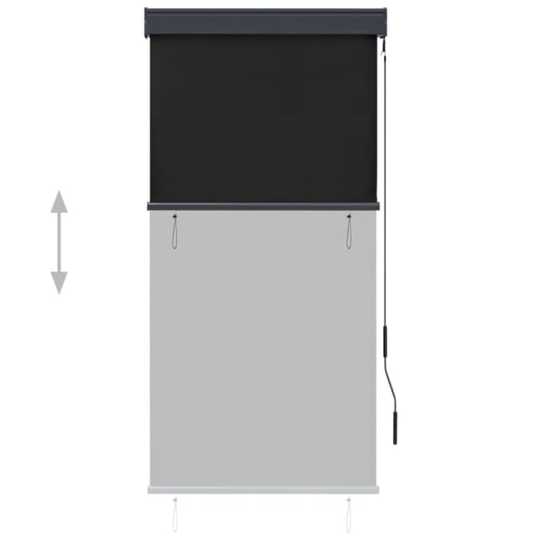Rullgardin utomhus 80x250 cm antracit
