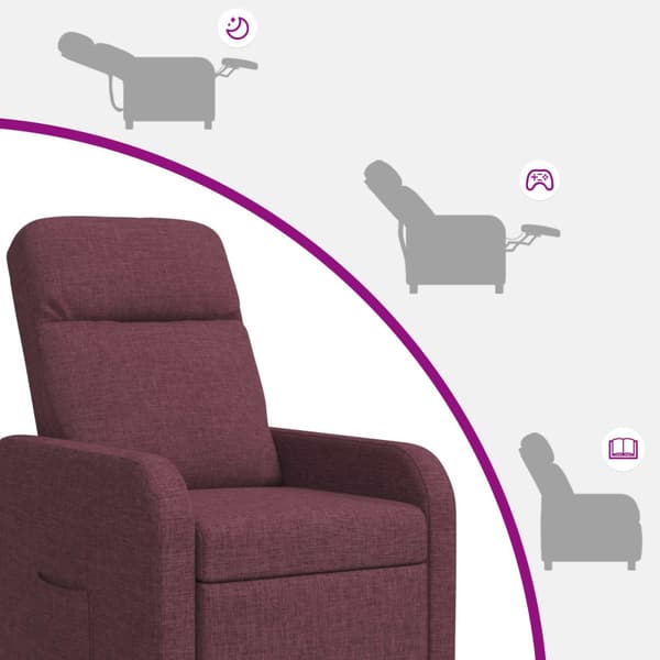 Recliner Lila Tyg