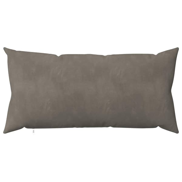 Kuddöverdrag 2 st HEERLEN Ljusgrå 40 x 80 cm Sammet