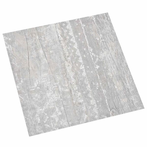 Golvplankor 55 pcs Grå 5,11 m² PVC