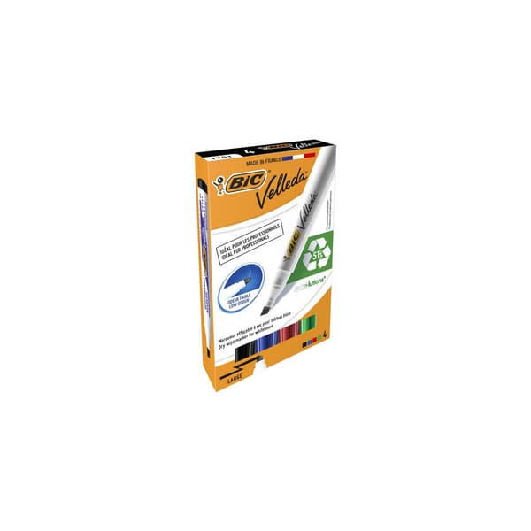 Whiteboardpenna BIC Velleda 1754ECO 4/fp