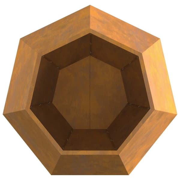 Planteringskärl 2 pcs Rostig 100 x 100 x 80 cm