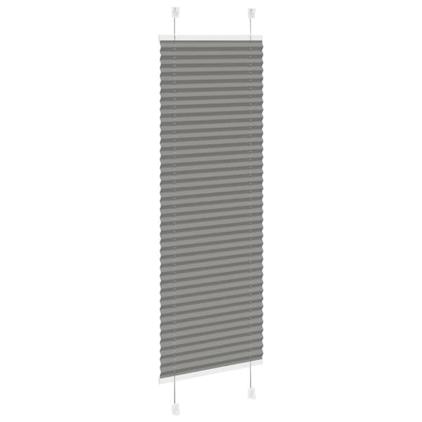 Plisserad persienn antracit 45x100cm tyg bredd 44,4cm polyester