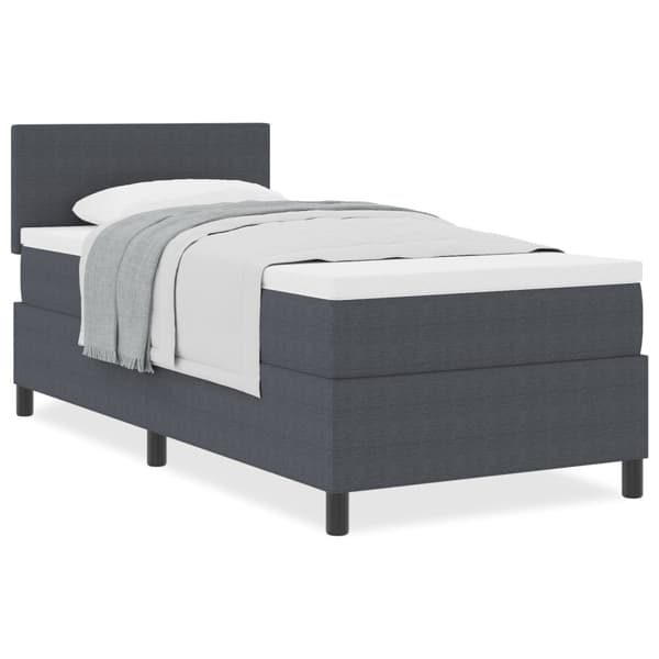 Bäddfjäder Mörkgrå och vit 100 x 200 cm Kordread tyg