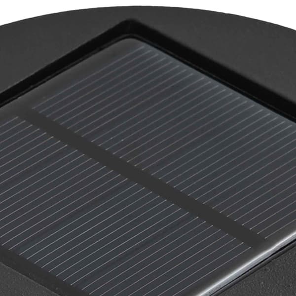 Solcell LED-vägbelysning 2 pcs Silver Galvaniserad