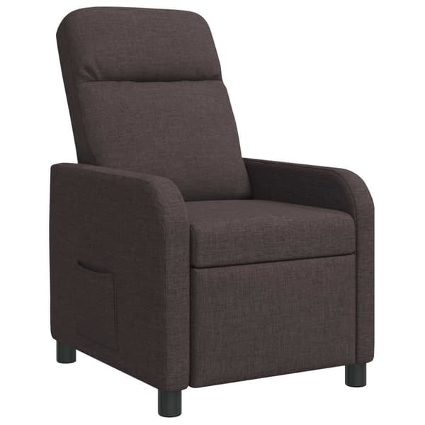 Recliner Mörkbrun Tyg