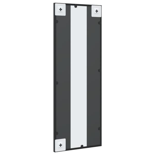 Väggspegel svart 30x80 cm rektangulär järn
