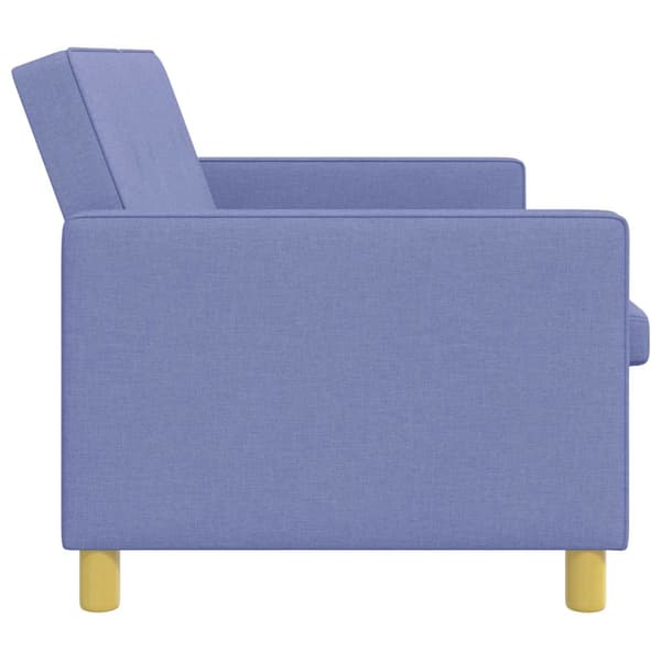 Pull Out Sofa Bed Jeansblå Tyg