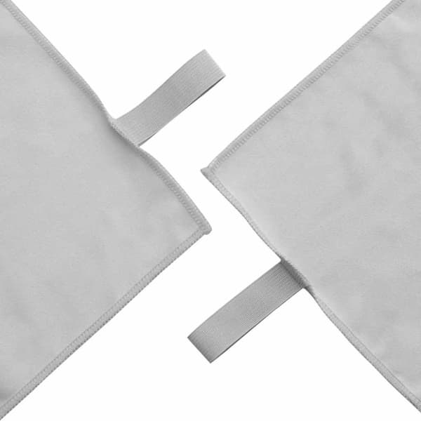 Sporthandduk Set 2 pcs Grå tyg