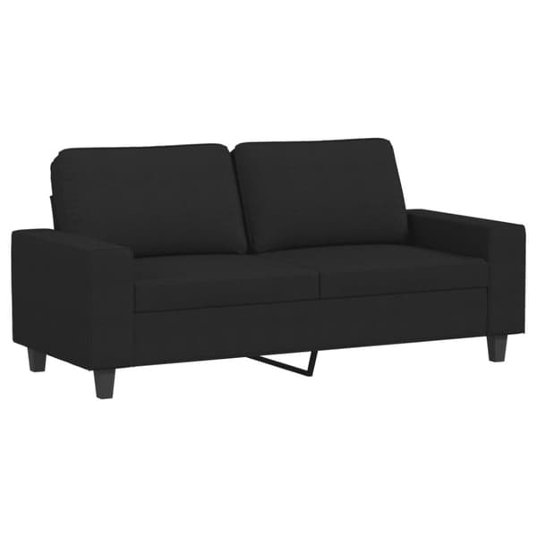 Soffgrupp 3 delar svart tyg
