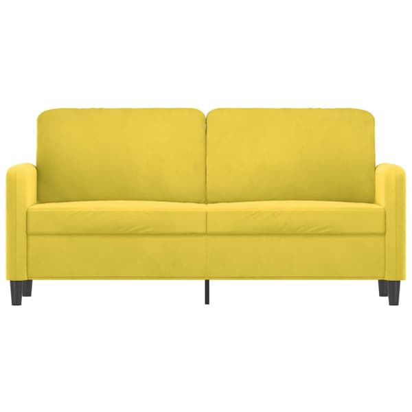 2-sitssoffa gul 140 cm sammet