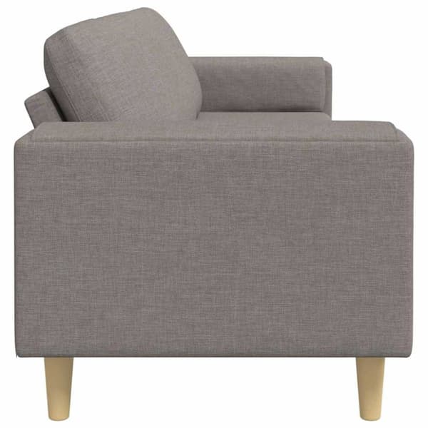 Vardagsrumsoffa Taupe 250 x 77 x 76 cm Polyester
