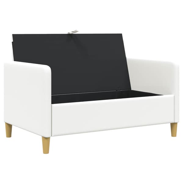 Soffa med förvaring Vit 122 x 78 x 87 cm Polyester