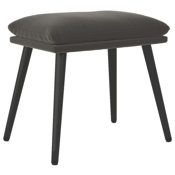 Fotpall mörkgrå 45x29,5x35 cm sammet