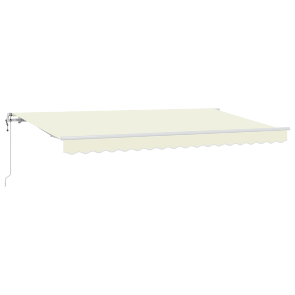 Utfällbar markis Kräm 350 x 200 cm tyg