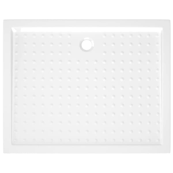 Duschkar med prickar vit 80x100x4 cm ABS