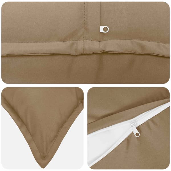 Kuddöverdrag 2 st HOUTEN Taupe 55 x 55 cm Polyester