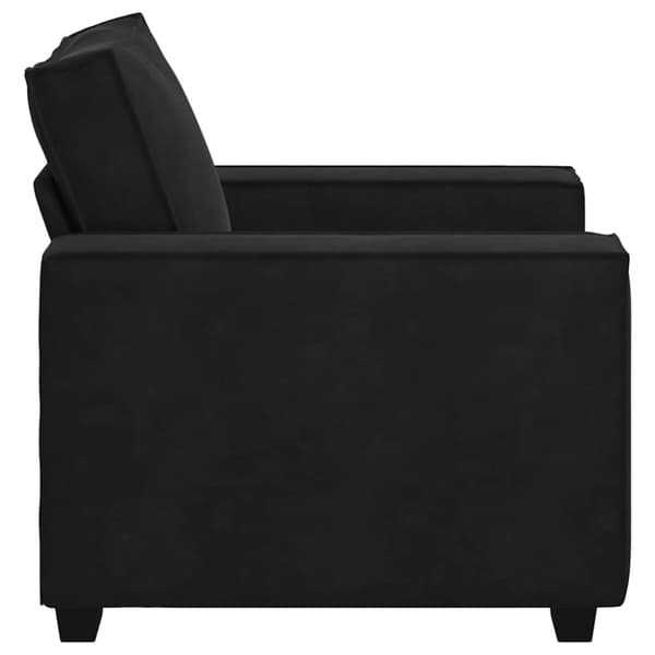 Soffstol svart 100x78x84 cm sammet