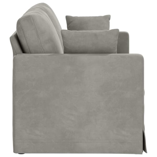 Soffa Ljusgrå 158 x 78 x 80 cm Sammet