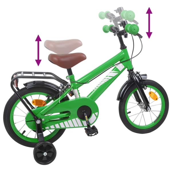 Barncykel 12 Tum för 2-4 åringar Grön