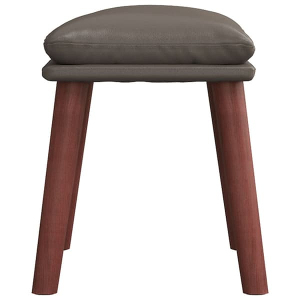 Fotpall grå 45x29,5x35 cm konstläder