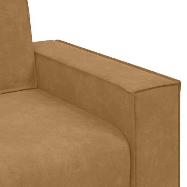 Soffstol brun 100x78x84 cm sammet