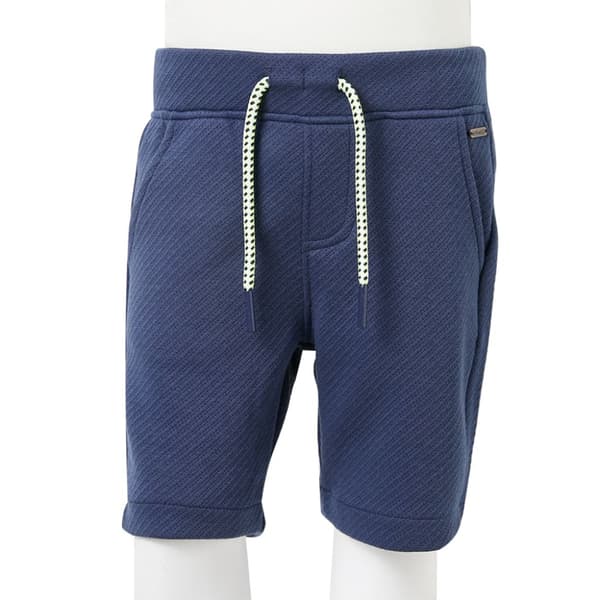 Barnshorts med snöre mörkblå 140