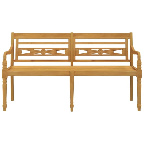 Bataviabänk 150 cm massiv teak