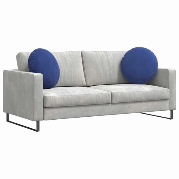 Sittkuddar 2 pcs Polisblå Ø50 x 19 cm Sammet