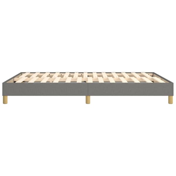 Boxspring-sängram mörkgrå 140x190 cm tyg