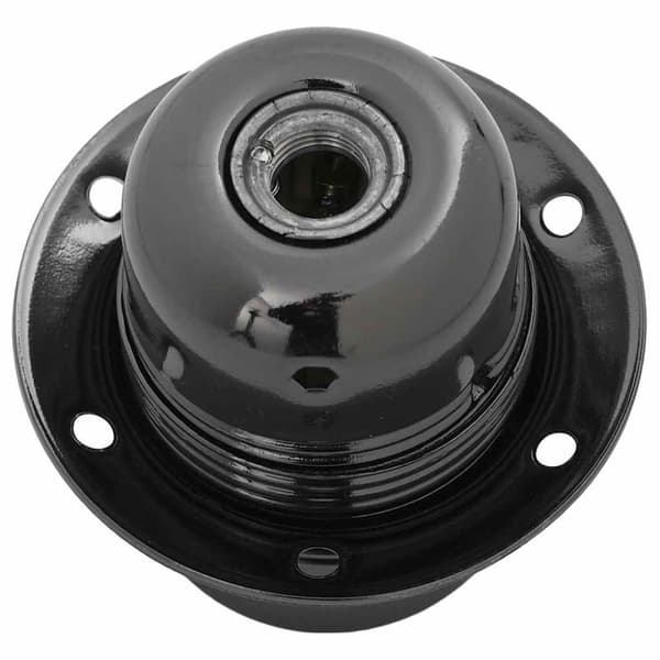 Lamphållare 2 st blank svart E27