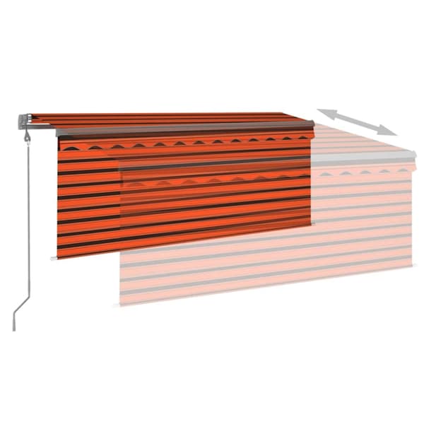 Automatisk markis rullgardin vindsensor LED 3,5x2,5m
