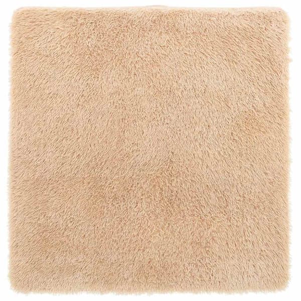 Ryamatta med lång lugg NAVARRA beige 200x200 cm polyester